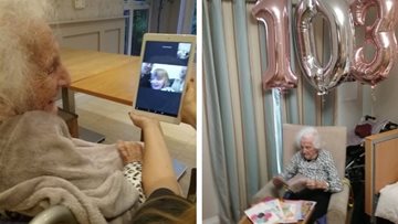 Springfield House care home Resident celebrates 103rd birthday